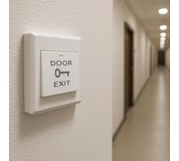 Bouton poussoir de sortie Plastique, Contact C NO NF pour contrôle d'accés