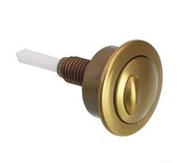 Bouton poussoir de toilette, bouton poussoir de réservoir de toilette à double chasse pour Siamp pour Optima 49 pour Twyford Vitra pour trous de réservoir standard 39-42 mm(doré)
