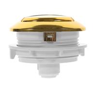 Bouton-poussoir de Toilette Double, Rond, en Plastique, Or