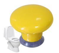 Bouton poussoir de WC, rond accrocheur en céramique pour réservoir, équipement de plomberie pour chambre à coucher, toilettes, cuisine, buanderie, chambre d'enfant, salle de bain