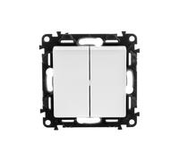 Bouton poussoir double blanc VALENA LIFE 752118