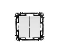 Bouton poussoir double blanc VALENA LIFE 752118
