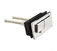 Bouton poussoir double chasse d'eau compatible avec réservoir rectangulaire avec contrôle de chasse partielle séparée et de décharge complète