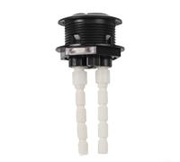 Bouton poussoir double économie d'eau 38 mm pour réservoir de toilettes, construction en plastique, convient pour différents types de salle de bains, y compris une utilisation publique et privée