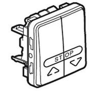 Legrand 069539 Double Poussoir Étanche pour Volets Roulants Plexo Composable IP55, 10A, 250V, Gris