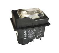 Bouton poussoir électromagnétique étanche pour broyeur de dérivation KEDU KJD16 16A 240V 4 broches, blanc (4 broches)