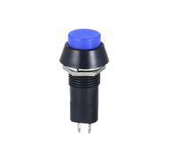 Bouton-poussoir en plastique, autobloquant, PBS-11A PBS-11B, 12mm, auto-récupération, momentané, 3A, 250V AC, 2 broches, 6 couleurs, 1 pièce(Blue,Self-locking)