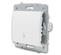 Bouton Poussoir Encastrable pour Sonnette LOGI Blanc