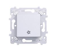 Bouton poussoir Essensya VMC Titane - HAGER - WE049T