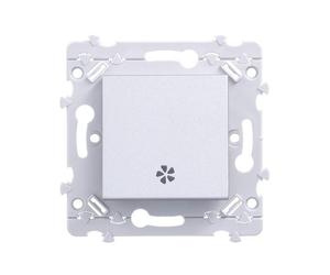 Bouton poussoir Essensya VMC Titane - HAGER - WE049T