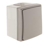 Bouton poussoir étanche IP55 - Gris - Orok - Zenitech