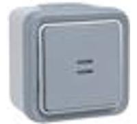 Bouton-poussoir étanche PLEXO 10A - LEGRAND - 069722 Noir G