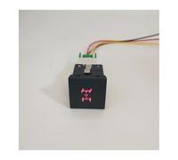 Bouton Poussoir Feux de jour radar, marche/arrêt caméra bouton de commutation antidérapant, Convient pour VW Golf Golf V Jetta Caddy Convient pour Scirocco(Middle diff lock)