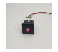 Bouton Poussoir Feux de jour radar, marche/arrêt caméra bouton de commutation antidérapant, Convient pour VW Golf Golf V Jetta Caddy Convient pour Scirocco(Fuel tank)