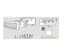 Bouton Poussoir Filaire Lumineux 12-24V pour systèmes URMET - URMET 51022