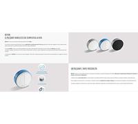 BOUTON SANS FIL À 4 CANAUX POUR SYSTÈMES DOMOTIQUES BEYON YESLI, COULEUR NOIR,