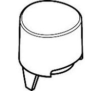 bouton-poussoir hansgrohe thermostat Axor chromé 92848000