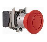 Bouton-poussoir Harmony XB4 - Arrêt d'Urgence - 1F + 1O - Ø40 - P-T G