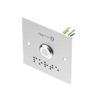 Bouton poussoir INOX 19 mm LED Vert/Blanc NO+NC + PBP19_B 6 fils soudés - SEWOSY - PB19VB_6FBL