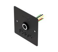 Bouton poussoir INOX Noir 19 mm LED Vert/Blanc NO+NC + PBP19_B 6 fils soudés - SEWOSY - PB19VB_6FBL-N
