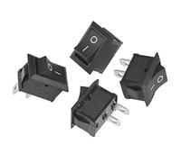 Bouton poussoir, interrupteur à bascule, 10pcs ON-Off KCD1 15x21 Millimètres 2 broches Interrupteur Type de navire 6A 250 V 10A 125 V 15X21 Noir Interrupteur d'alimentation
