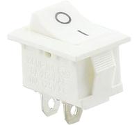 Bouton poussoir, interrupteur à bascule, 1PCS KCD1 2PIN 3Pin Bateau Voiture 6A/10A 250V/125V AC Rouge Jaune Vert Bleu Noir Bouton KCD1(White 2pin Onoff)