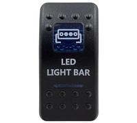 Bouton Poussoir Interrupteur à bascule à bleu 5 broches et 7 broches ON OFF ON pour voiture, bateau, éclairage intérieur de style ARB, pièces de camping-car Verrouillage Autobloquant(Rear Diff Lock)