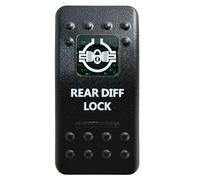 Bouton Poussoir Interrupteur à bascule pour barre lumineuse SPST 5 broches/DPDT 7 broches pour voiture, bateau, IP68, pièces, remplacement pour camping-car(Rear Diff Lock)