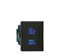 Bouton Poussoir Interrupteur à bouton-poussoir LED bleu/ON OFF Spot feux de recul arrière gyrophare adapté pour VW AMAROK Volkswagen accessoires de remplacement Verrouillage Autobloquant(Spot lights