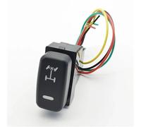 Bouton Poussoir Interrupteur à clé LED pour feux de jour, 1 pièce, bouton poussoir pour rétroviseur, Convient pour Mitsubishi Pajero Verrouillage Autobloquant(Front diff)