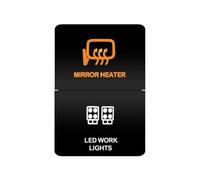 Bouton Poussoir Interrupteur à double bouton-poussoir 12 barre lumineuse orange/blanc Convient pour Toyota 4Runner Prado Landcruiser, dimensions 32,5 mm x 22 mm(Lotus root color)