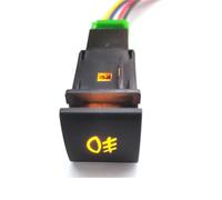 Bouton Poussoir Interrupteur de phare antibrouillard d'origine, Convient pour Toyota Corolla Camry Auris 2018 2019, bouton marche/arrêt à 4 fils, orange 12 Verrouillage Autobloquant