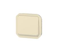 bouton poussoir inverseur - no/nc - lumineux - beige - composable - legrand plexo 069826l