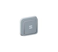 Bouton poussoir inverseur Plexo IP55 - Complet encastré - Gris gris G