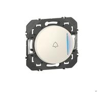 Poussoir simple avec voyant lumineux et marquage sonnette dooxie 6A 250V~ finition blanc - 600018 - Legrand