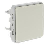 Bouton poussoir - LEGRAND - Plexo 69631 - Blanc - Composable - Extérieur