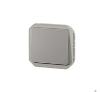 Bouton-poussoir - Legrand - Plexo - Gris - Étanchéité parfaite - Utilisation extérieure