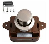 Bouton poussoir loquet - camping-car, yacht, tiroirs - serrure meuble non magnétique Label