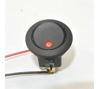 Bouton Poussoir Lot de 5 interrupteurs à bascule ronds ON/OFF 12 V, étanches, avec lumière et luminescence Interrupteur Bouton(Red 5pcs)