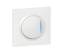 bouton poussoir - lumineux - complet - blanc - legrand dooxie 600716