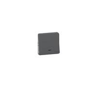 Bouton poussoir lumineux LED à connexion automatique IP55 IK08 - Composable - Gris anthracite - Mureva Styl