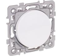 Bouton poussoir lumineux Square 1 poste - 10AX - 250V - Blanc
