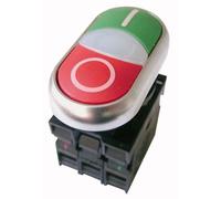 Bouton poussoir M22-DDL-GR-X1/X0/K11/230-W 2X ÉCLAIRÉ AVEC 216509
