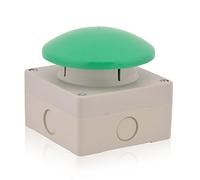 Bouton-poussoir manuel grossier Interrupteur Bouton champignon Pédale de commande Arrêt d'urgence Buzzer ouvre-porte 1NO+1NC Ouverture positive Gris/vert Fonction de fin de course du bouton IP65