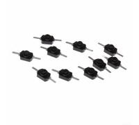 Bouton poussoir marche/arrêt à verrouillage noir 1 A 30 V DC 250 V AC pour mini lampe de poche et petits projets électroniques nécessitant une activation manuelle stable