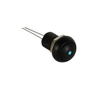 Bouton poussoir miniature unipolaire à led bleue spst off on