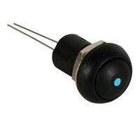 Bouton poussoir miniature unipolaire à led bleue spst off on G