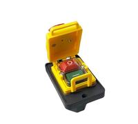 Bouton-poussoir momentané de réinitialisation YCZ4-A, arrêt d'urgence, 7 broches, marche/arrêt, rouge/vert, interrupteur électromagnétique, 1 pièce