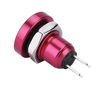 Bouton Poussoir Momentané Interrupteur à Bouton-poussoir Momentané Etanche 1A 24V Mini Commutateur Convient aux Trous de Montage de 8mm(Rouge)