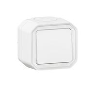 bouton poussoir - no - blanc - saillie - legrand plexo 069760l